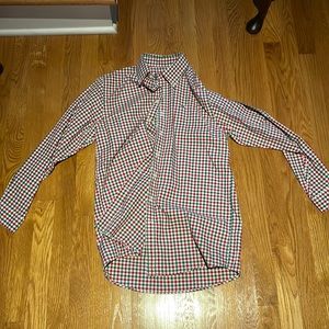 Vineyard Vines Button Down Whale Dress Shirt Youth Large